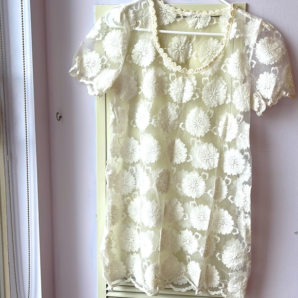 Spring Lace Mini Dress for Girls - Picture 1 of 2